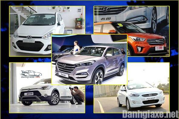 Bảng giá xe Hyundai tháng 7/2016 được cập nhật mới nhất