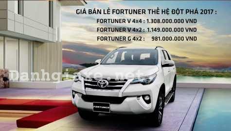 Toyota Fortuner 2017 chính thức trình làng giá từ 981 triệu đồng