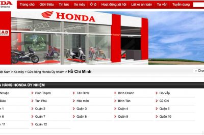 Danh sách các đại lý Head Honda tại TPHCM