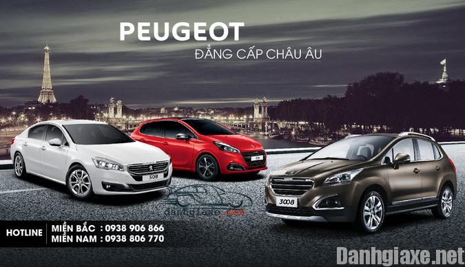 Bảng giá xe Peugeot tháng 6/2016 cập nhật ngày hôm nay