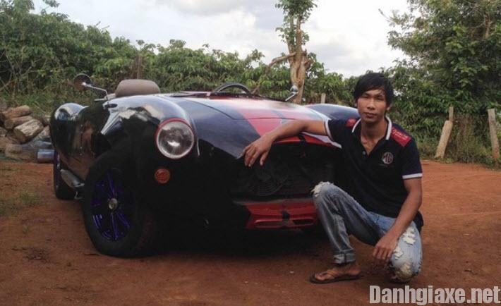 Chàng trai Đắk Nông tự chế chiếc xe cổ Shelby Cobra 427 từ Nissan Silvia 1984