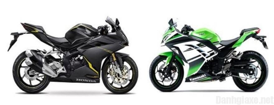 so sánh Kawasaki Ninja 250 và Honda CBR250RR về thiết kế & vận hành