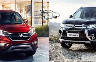 So sánh Mitsubishi Outlander 2016 và Honda CR-V 2016 về thiết kế & vận hành