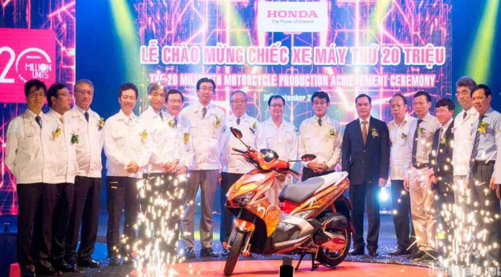 Honda Việt Nam kỷ niệm bán ra chiếc xe máy thứ 20 triệu