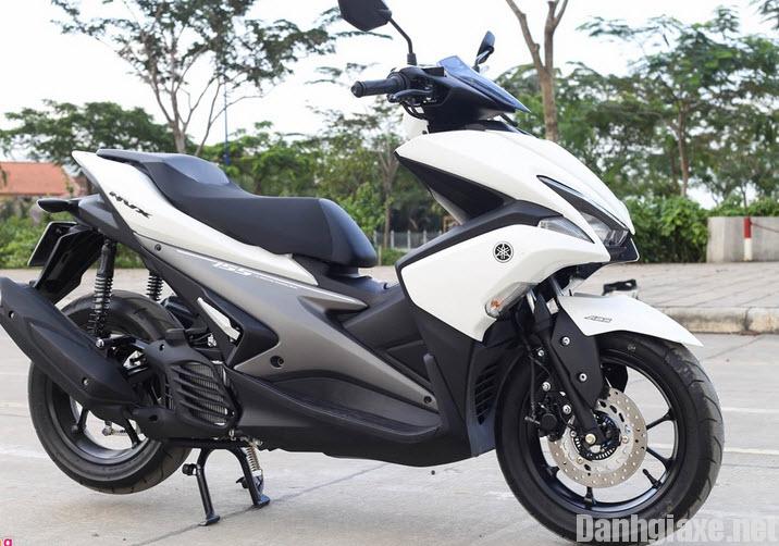 Cận cảnh Yamaha NVX 2017 màu trắng đẹp tinh khôi sắp được bán tại Việt Nam