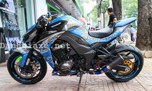 Ngắm Kawasaki Z1000 độ đồ chơi hiệu đón năm 2017 cực chất của một biker Sài Gòn 2