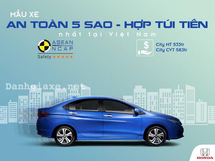 Honda City 2016 đạt giải xe an toàn vừa túi tiền nhất tại Việt Nam