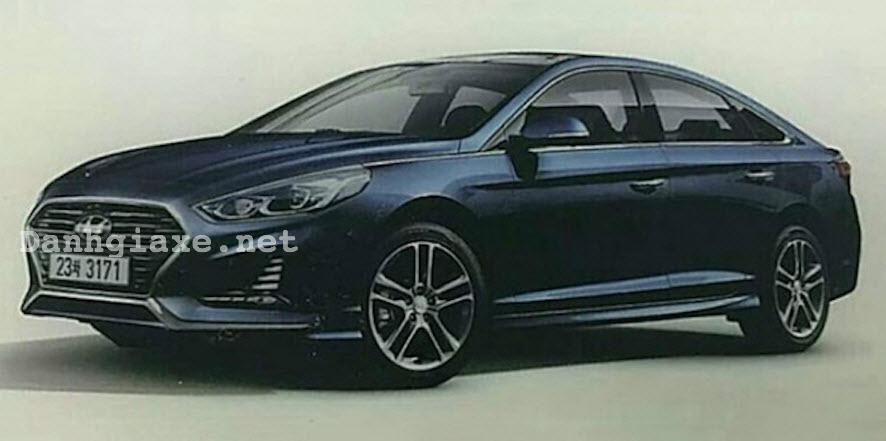 Hyundai Sonata 2018 tiếp tục lộ diện với hình ảnh ngoại thất mới 1