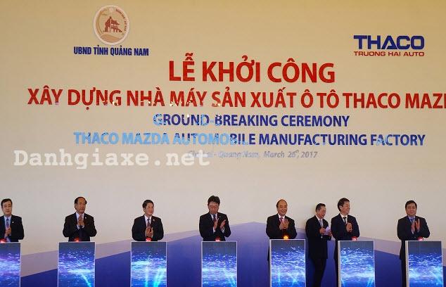 Thaco Trường Hải khởi công xây dựng nhà máy sản xuất xe Mazda tại Quảng Nam