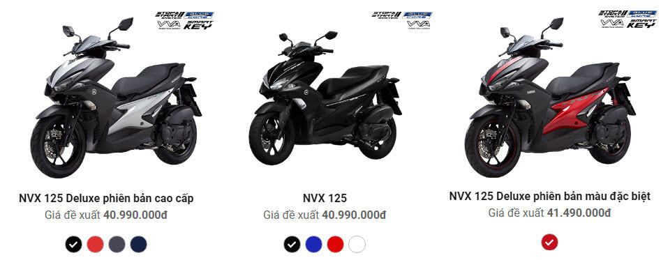 So sánh Yamaha NVX 125 với NVX 155