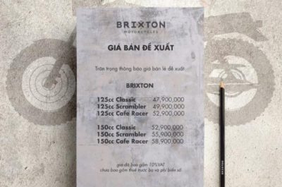 Bảng giá xe Brixton BX125 và BX 150 2017 tại đại lý Việt Nam & địa chỉ mua xe