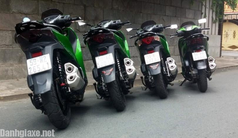 Hình ảnh Honda SH độ phong cách Kawasaki Z1000 chất lừ tại Việt Nam 2
