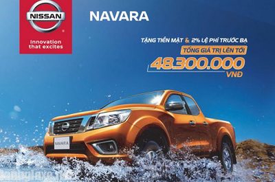 Giá xe Nissan Navara tháng 8/2017 giảm mạnh đến gần 50 triệu tại đại lý