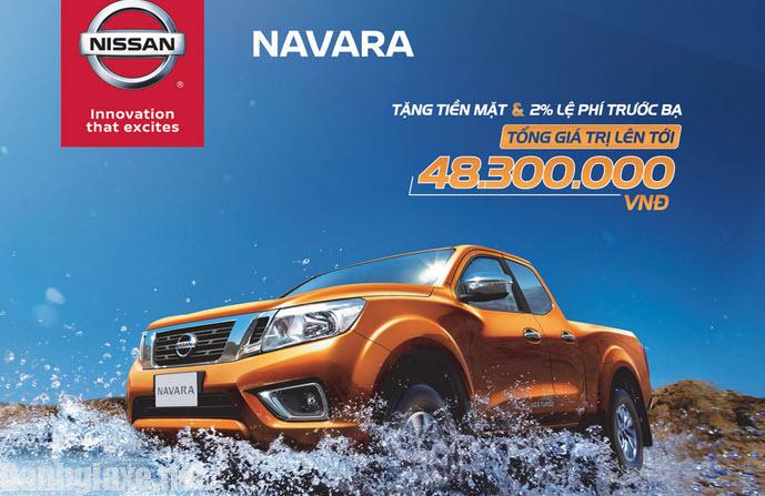 Giá xe Nissan Navara tháng 8/2017 giảm mạnh đến gần 50 triệu tại đại lý 1