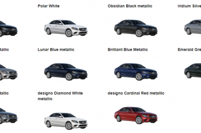 Mẫu sedan hạng sang Mercedes C300 2019 có mấy màu?